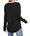 OFEEFAN Womens Tops Long Sleeve Shirts for Women Fall Fashion Must Have Business Casual Outfits Work Blouses Maternity Clothes L Black