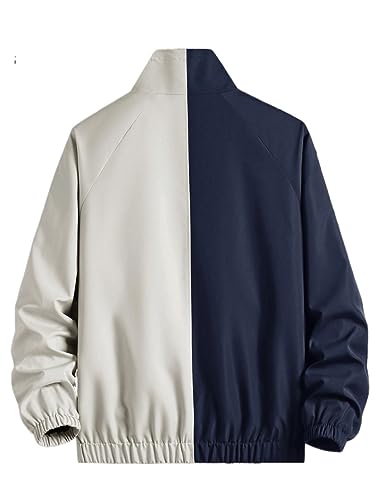 Men's Long Sleeve Jacket Coat Puffer Raglan Sleeve Jacket Without Tee