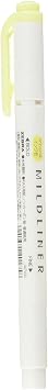 Zebra Highlighter Mildliner, Mild Yellow WKT7-MY
