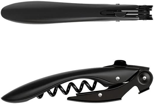 Koala Spain High Tech Two Stroke Corkscrew, Patented Automatic Tab, All Black, Estándar - Image 3