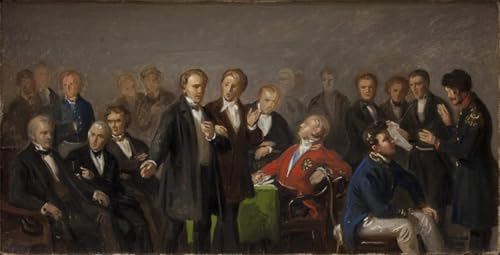 Impression d'art l'Assemblée constituante Constantin Hansen - Toile haute définition
