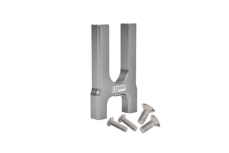 GPM ARRMA-1/8 6S BLX KRATON/Outcast/Notorious/Typhon/Talion,1/7 Infraction Limitless Aluminum Center DIFF Mount (Front) -5PC Set (Gray)