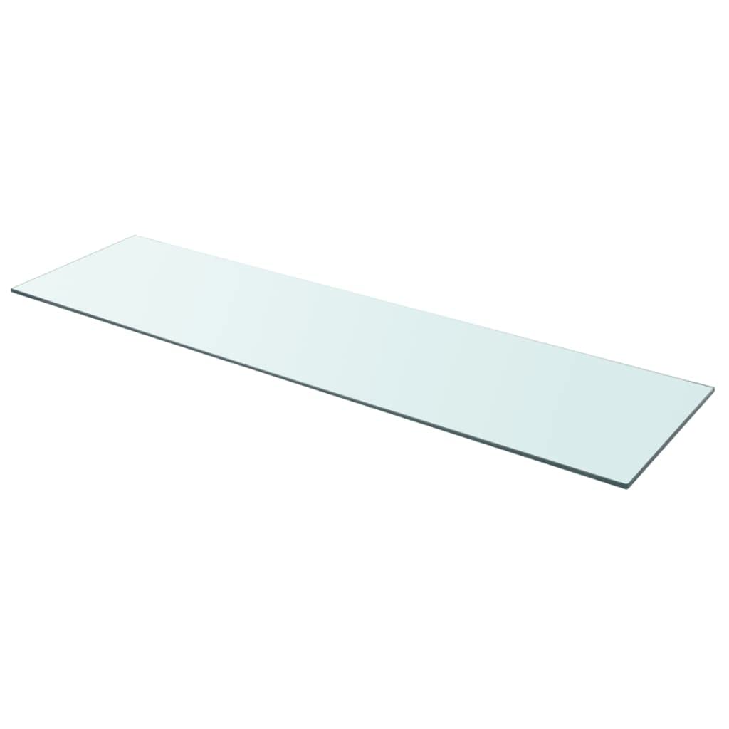 FIRBNUS Estante de cristal de 110 x 30 x 0,8 cm, estantes de baño, estantes flotantes, para salón, baño, estante de pared, mesa de cristal transparente, cristal templado
