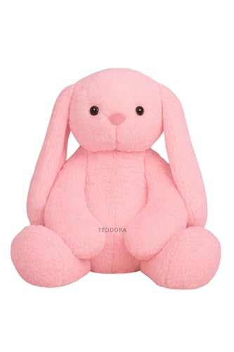 Image of Alice Rabbit Soft Toy for Girls Boys Kids, Pink, Animal Plush Stuffed Baby Teddy Gift Birthday, 35 cm