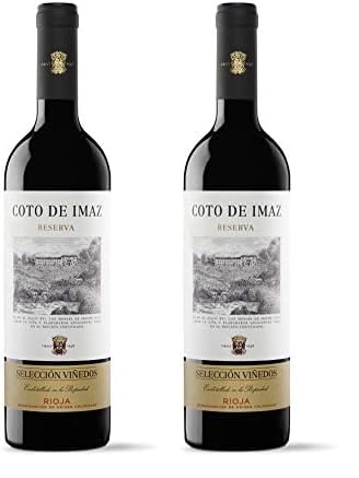 Coto De Imaz Selección Viñedos Reserva, Vino tinto DOC Rioja, Variedad Termpranillo, Persistencia y Equilibrio, Botella 750 ml (Paquete de 2)