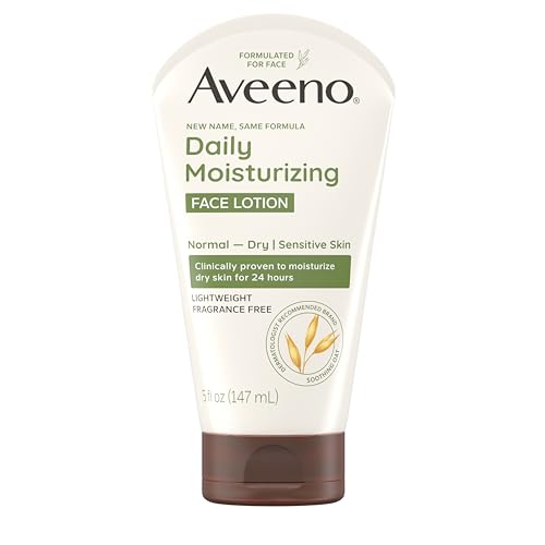 Aveeno Daily Moisturizing Face Lotion with Soothing Prebiotic Oat, Lightweight Non-Greasy Facial...