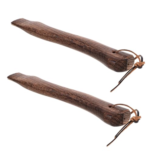 Toddmomy 2pcs Wood Axe Handle Replacement Compact Sturdy Grip for Axes Easy to Install Durable Wooden Construction for Outdoor Chopping and Camping