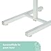 Kerbl Pet Futterbar, Hundenapf, weiß, 54x27x43cm, 2x1800ml, Stahlgestell, Hunde, 2X Edelstahlnapf, stufenlos höhenverstellbar, erhöhter Futternapf