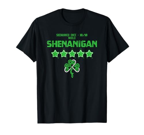 Shenanigan Recensione a cinque stelle St Patricks Day Maglietta