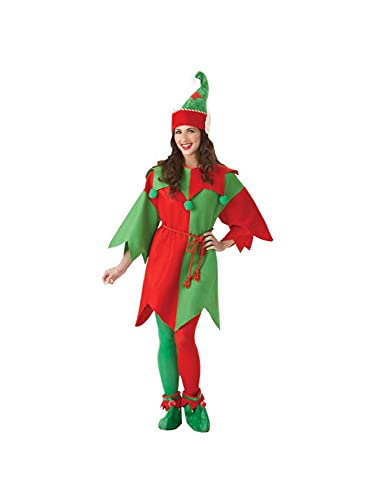 christmas fancy dress amazon Elf Costume Ladies  Adult Christmas Elves Fancy Dress Outfit  Red, Xmas  Day Party Elf Costume Women Amazon