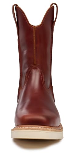 Image of SUREWAY Mens Cowboy Western Boots,Pull On Square Toe Western Work Shoes,Soft Toe Work Boots for Men,Extremely Comfortable Durable Proved,Superior Oil /Slip Resistant,Thicker Imported Leather