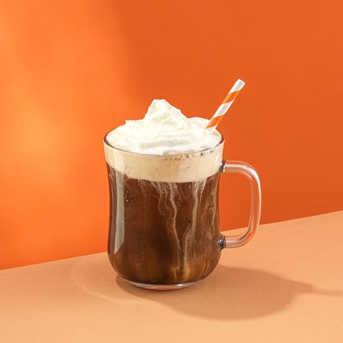 Tasse à café en verre 450 ml JoyJolt (lot de 6 grande taille) - 8