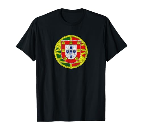 Blason du Portugal avec drapeau du Portugal T-Shirt