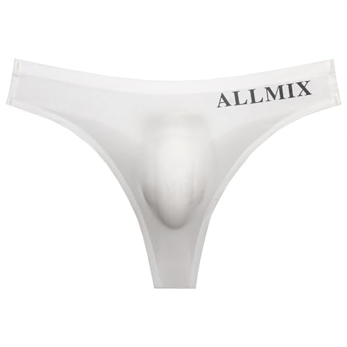 Men's Thongs Underwear 1Pcs Comfortable and Breathable Ice Silk Men's Panties Sexy G-Strings Thongs for Men