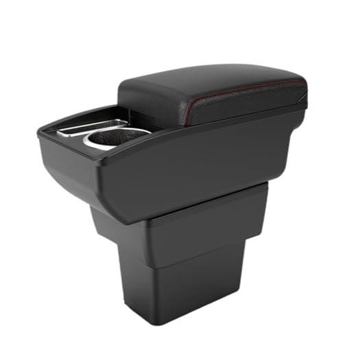 ノート E-Power 2016-2022 アームレストボックス 中央収納ボックス 専用内装改造カーアクセサリーに対応(B3 white line 6 usb)