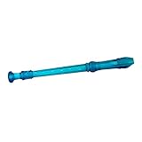  Flauta dulce de plástico azul con limpiador