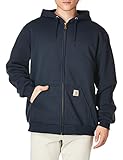 Carhartt Men's Rain Defender Rutland Thermal Lined Hooded Zip Front Sweatshirt 100632,New Navy,X-Large