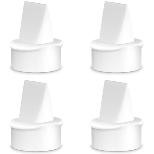 Image of 4Pcs Duckbill Valves Compatible with Lansinoh Signature Pro/Smartpump 3.0/Smartpump 2.0, for Lansinoh Breast Pumps Replacement Duckbill Valves, Lansinoh Duckbill Valve Parts