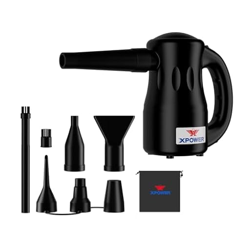 XPOWER Electric Air Duster for Dusting Drying Inflating Blowing Car Detailing Computer Leaf Blowing (Negro, A-2) | Ya disponible en tu tienda friki favorita! En mundofriki.es!