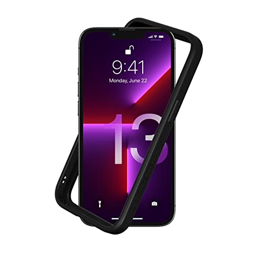 RHINOSHIELD Funda Bumper compatible con [iPhone 13 / 13 Pro] | CrashGuard NX - Carcasa con Tecnología de Absorción de Golpes - Resistente a Impactos de más de 3.5 Metros - Negro