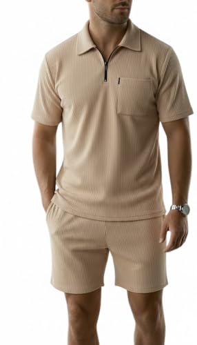 Image of SMOWKLY Men's Cotton Blend Pyjama Set | Half Sleeve Polo T Shirt & Shorts for Men | Summer Co Ord Set |Casual Lounge Outfit | Night Suit for Men | Comfortable Sleepwear