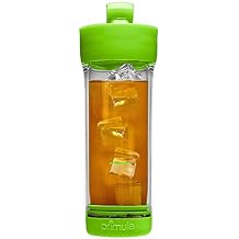 Primula Press and Go Iced Tea Maker, Travel Tumbler, Infuser Bottle, Leak-proof Flip-top Lid with Carry Loop, Dishwasher Safe, Made without BPA, 16-Ounce, Green