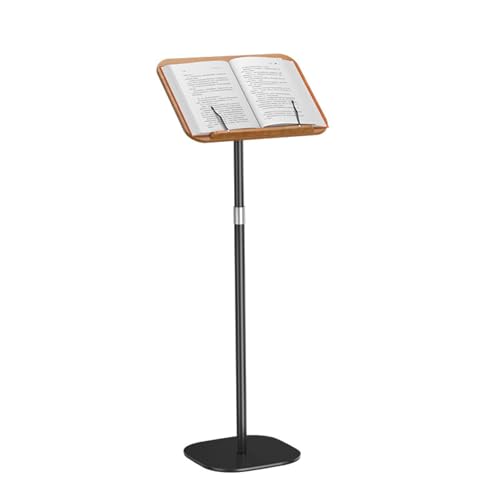 Soporte de madera ajustable con rotación de 180° y altura regulable para libros