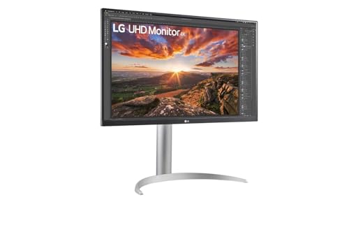 Image of LG 27UP850K-W Monitor 27 Inch Uhd (3840 X 2160) IPS Display, Vesa DisplayHDR 400, Dci-P3 95% Color Gamut, HDMIx2, DP, USB3.0 x 2, USB-C with 90W PD, Height /Pivot /Tilt Adjustable Stand - Silver