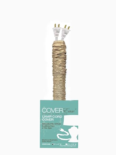 Cover Ease from Collections by Design Dk Tan / Camel Lamp Cord Cover Faux Silk 9 ft long