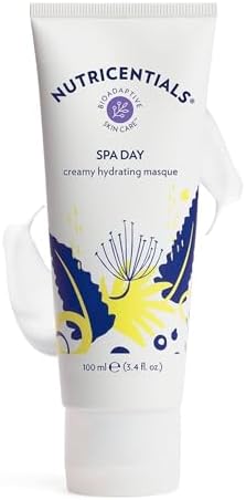 Nutricentials Spa Day Creamy Hydrating Masque 3.4 Fl. Oz - Soothe, Moisturize, and Improve Skin Tone with Cactus and Pine Cone Extracts - Nourishing Formula for Radiant and Healthy-Glowing Complexion