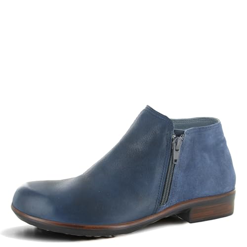 NAOT Women's Helm Boot Ink Lthr/Midnight Blue Suede 4-4.5 M US