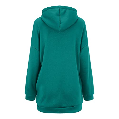 Fleece Langjacke Damen Kapuzenjacke Große Größen Hoodies Sweatjacke Reißverschluss Übergroßer Freizeit Sweatshirt Plüsch Gefüttert Herbst Winter Jakce mit Kapuze