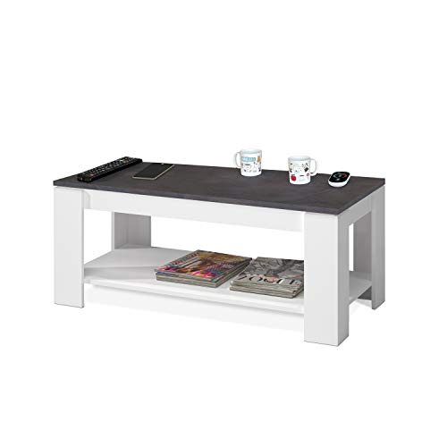 Mesa-Centro-con-revistero-Mesa-elevable-mesita-Mueble-Salon-Comedor-Acabado-en-Blanco-Artik-y-Oxido-Medidas-102-cm-Largo-x-4354-cm-Alto-x-50-cm-Fondo