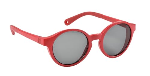 BÉABA Gafas de Sol para Niños de 2 a 4 Años, Protección 100% UV   CAT 3, Protección Lateral, Comodidad Óptima, Patillas Ajustables en 360°, Amapola