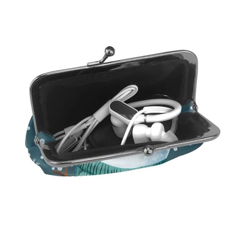 Pu Leather Buckle Coin Purse Christmas-Snowman-Gift Girls Kiss-Lock Change Purse Wallets4