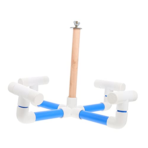 Mikikit 1Pc Interactive Bird Swing Merry Go Hanging Cage Accessory for Parrots Budgies Cockatiels Reduces Keeps Birds Happy and Engaged