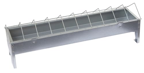 Kerbl 71301 - Comedero para Aves de Corral galvanizado Longitud 50 cm Ancho 10 cm