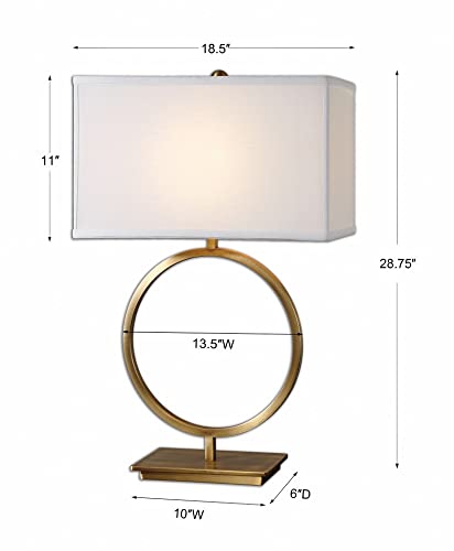 Uttermost Duara lámpara de mesa 1 luz 18.5 pulgadas ancho miniatura 4