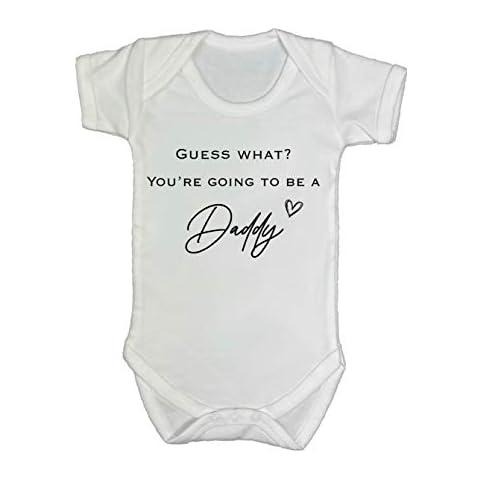 allaboutthebump Guess What? You’re going to be a Daddy Baby Announcement Bodysuit Vest (Newborn) Cover