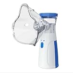 SQUADO Nebulizzatore Portatile Silenzioso, Inalatore con Maschere per Adulti e Bambini, USB Ricaricabile, <30dB