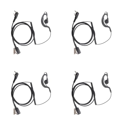 Auricular Walkie Talkie de 2 Pines contra Ruido para Baofeng BF-F8HP Wouxun 4uds