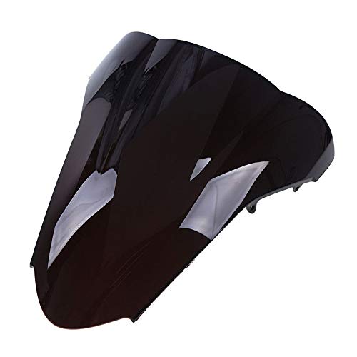 Pare-brise pare-brise sport moto double bulle pour VFR800 VFR 2002-2012 (Noir)