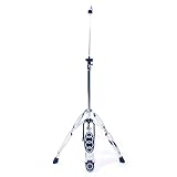 Professional Pedal Control Style Drum High Hat Cymbal Stand with Pedal, adjustable, Silver & Black