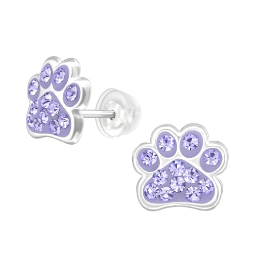 925 Sterling Silver Children's Dog Stud Earrings