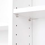 1116 CD/528 DVD Storage Shelf Rack Unit Adjustable Book Bluray Video Games(White) - Image 8