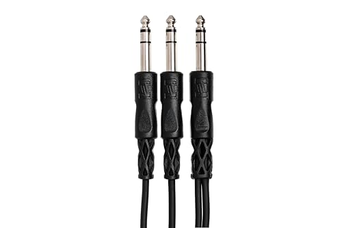 Hosa CYS-105 Y Cable 1/4 TRS a Dual 1/4 TRS 5 Pies miniatura 3
