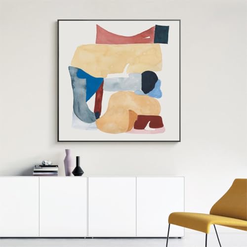 Image of Canvas Floater Frames for Canvas Art 0.8inch Depth Frames for Canvas Painting Floating Frame Plastic Floater Frame for Canvas Prints (Black, 9 x 12 inch)