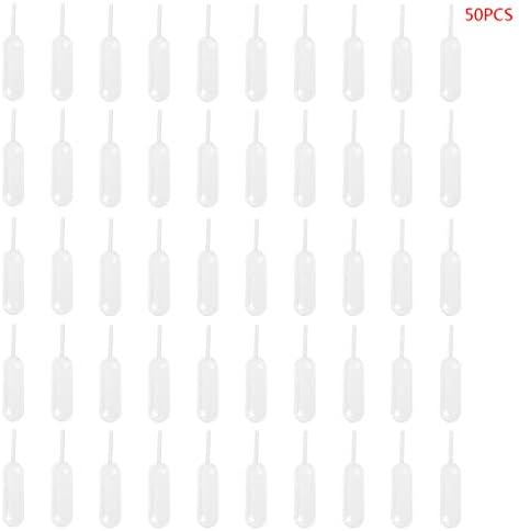 50pcs Plastic Squeeze Transfer Pipettes Dropper For Cupcakes Strawberries 4ml