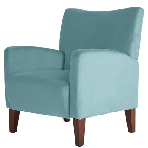 Sepnine Sillón de salón, sillón de Relax cómodo con reposabrazos, sillón de Lectura para Dormitorio con Acolchado Grueso, Patas de Madera Maciza