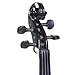 Cecilio Electric Violin 4/4 Full Size Silent Violin Set for Beginner, Solid Maple Wood Silent Violin with Ebony Fittings, Black Metallic